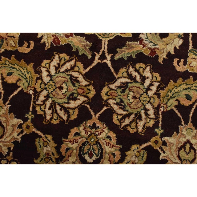 2020s Agra Rug 8’10” X 12’4” Brown Wool Traditional Hand-Knotted Oriental Carpet For Sale - Image 5 of 15