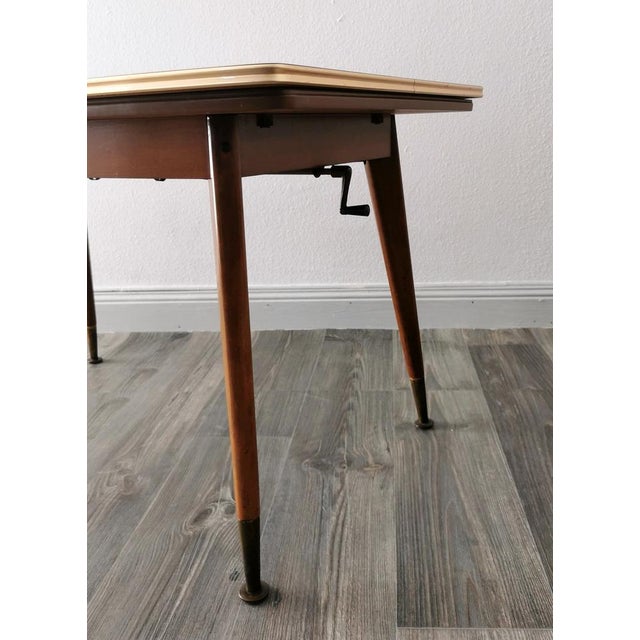 Beige Mid-Century Coffee Table with Abstract Patterned Top, 1950s For Sale - Image 8 of 15