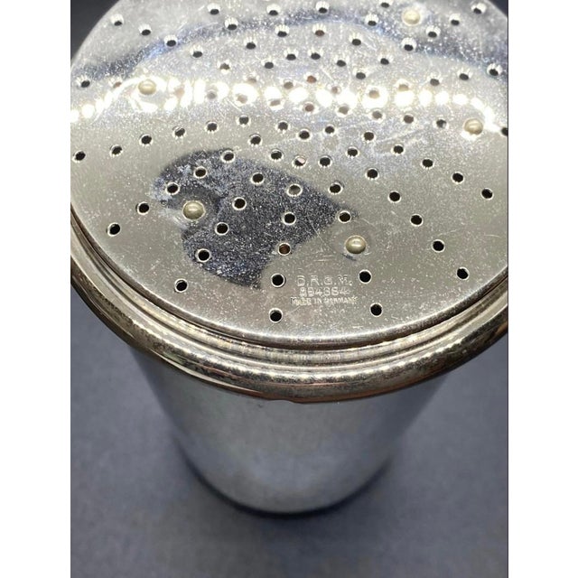 Vintage German Travel Cocktail Shaker With 4 Nesting Cups DRGM - Set of 9 For Sale In Seattle - Image 6 of 11