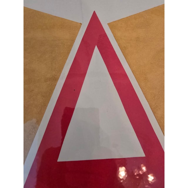 1970s Vintage Mid Century Lyman Kipp Style Abstract Print For Sale - Image 5 of 9
