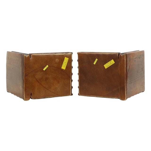 Elephant Bookends in Patinated Bronze, Set of 2 For Sale - Image 10 of 14