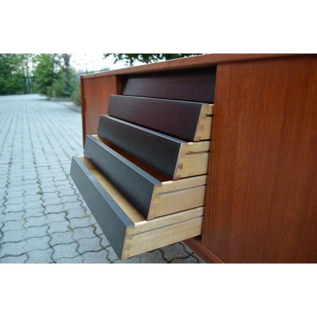 Teak Model Trio Sideboard by Nils Jonsson for Hugo Troeds, 1960s For Sale - Image 13 of 18