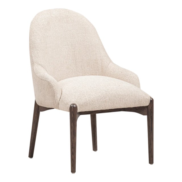 Glendale Natural Performance Chenille Dining Chair For Sale - Image 10 of 10