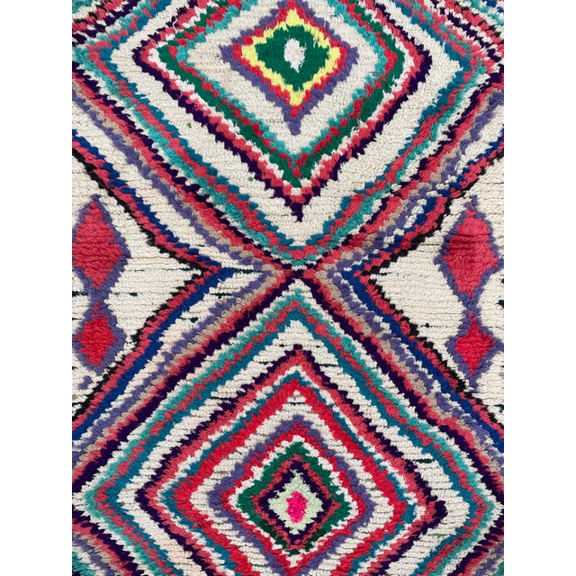 1990s Mid Century Modern Colorful Moroccan Azilal Rug For Sale - Image 5 of 8
