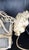 Metal Vintage Tole and Etched Glass Panel Pendant Lantern For Sale - Image 7 of 12