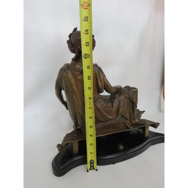 French Bronze Early 1900s Woman Figure Statue Sculpture For Sale In Miami - Image 6 of 11