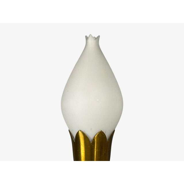 Fog & Mørup, Eight Wall Lights, Brass, Glass, Denmark, 1950s For Sale - Image 10 of 15