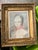 French Antique Framed Pastel Portrait of Young Woman, Giltwood Frame, French Romantic Style For Sale - Image 3 of 12