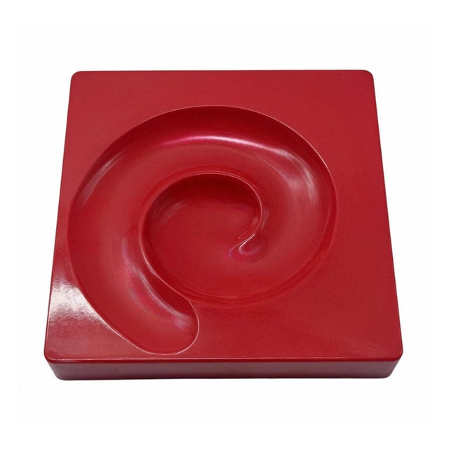 Red Spyros Ashtray by Eleonora Peduzzi Riva for Artemide, Italy, 1969 For Sale - Image 6 of 9