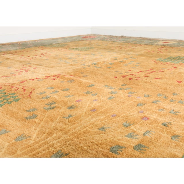 Palace Size Nepalese Tibetan Wool Donegal Style Rug 15' X 22' For Sale - Image 18 of 18