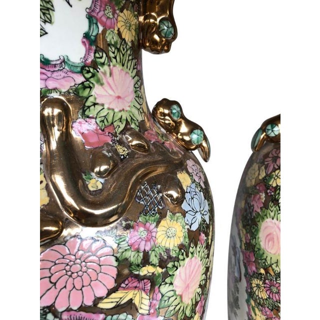Large China Vases, 20th Century, Set of 2 For Sale - Image 6 of 10