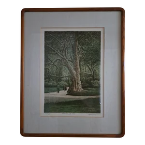 Harold Altman Parc Monceau IV Paris 1983 Lithograph