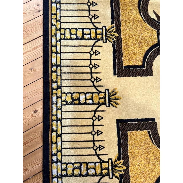 Textile Giardini Allitaliana Vintage Wool Rug by Piero and Barnaba Fornasetti, 1980s, Italy For Sale - Image 7 of 10