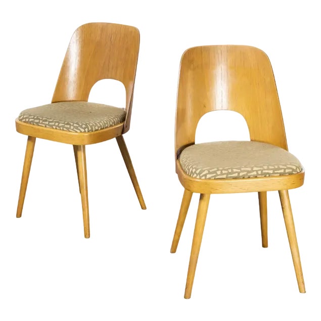 Vintage Dining Chairs by Oswald Haerdtl, 1960s, Set of 2 For Sale