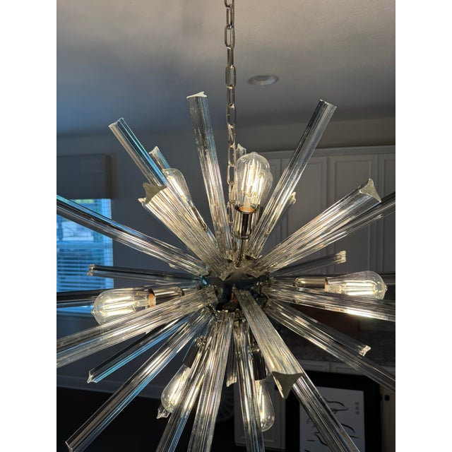 1970s Mid Century Modern Murano Venini Triedi Sputnik Chandelier For Sale In Tampa - Image 6 of 17