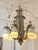Art Deco Silvered Bronze and Alabaster Chandelier, 1920s For Sale - Image 3 of 3