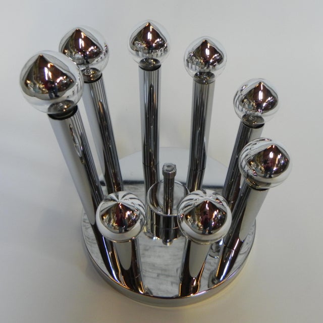 Eight-Light Ceiling Lamp from Sciolari, 1970s For Sale - Image 4 of 18