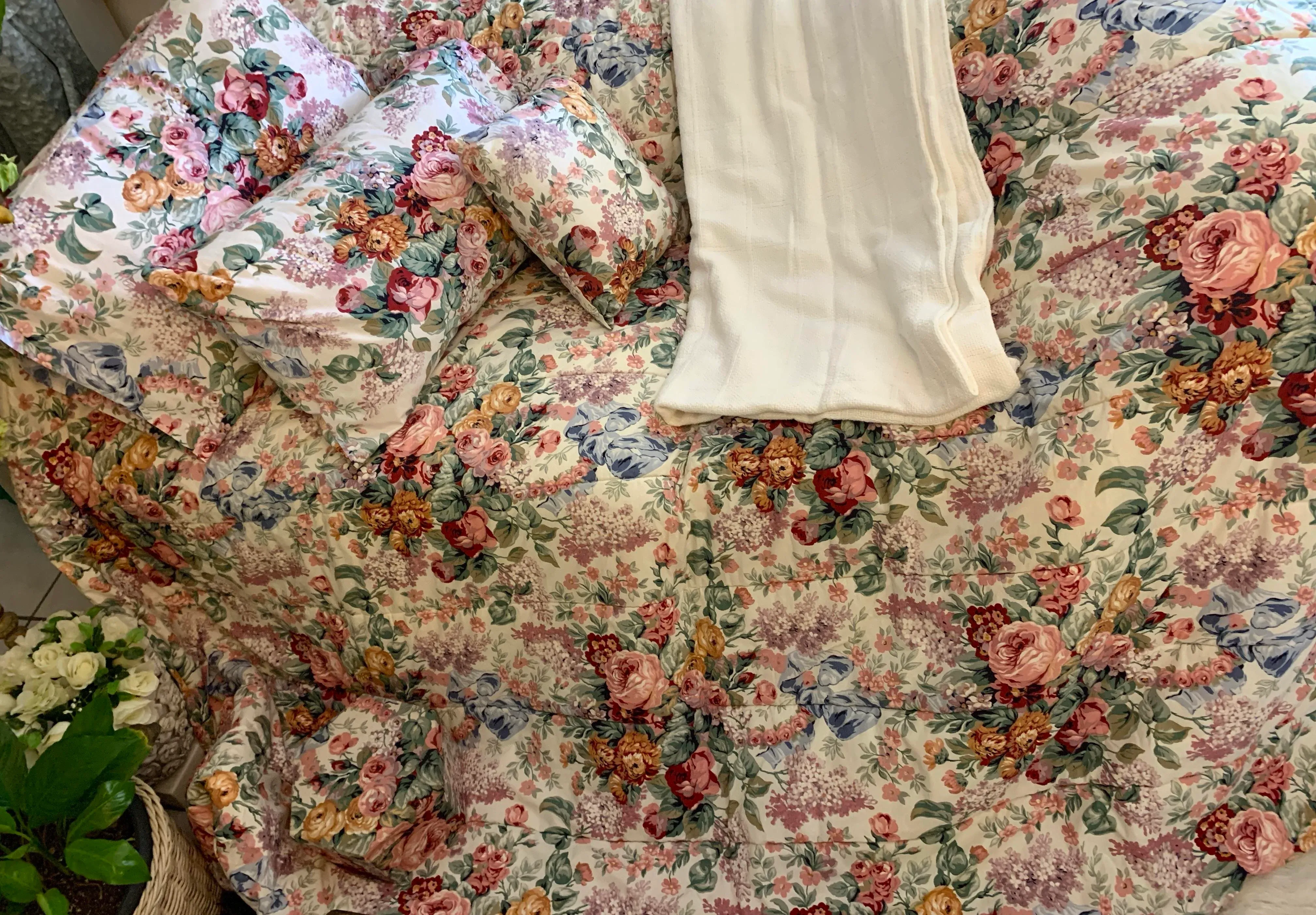 Vintage 80's Ralph Lauren Allison Floral Full/Queen Comforter