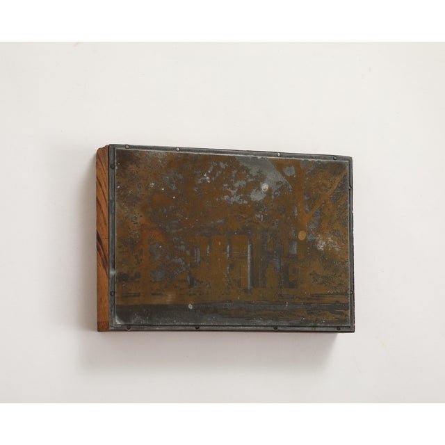 Antique 19th Century Photogravure Etched Copper Plate Mounted on Wood For Sale In New York - Image 6 of 7