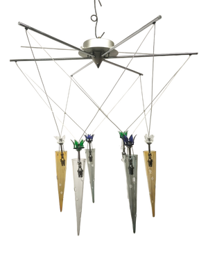 Chandelier with Multicolored Cones by Lamp International, 1990s