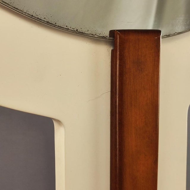 Postmodern Walnut Mirror, 1970s For Sale - Image 6 of 8