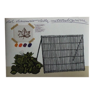 Lithograph by Concetto Pozzati, 1974 For Sale