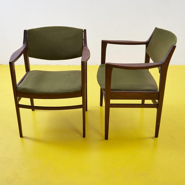 Wood Set of Vintage Office Chairs, 1960s For Sale - Image 7 of 14
