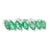 Marquise Emerald Half Eternity Stacking Band Ring in 14k White Gold Size 7 For Sale