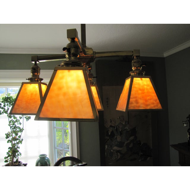 Mission Style Chandelier | Chairish