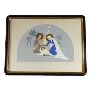 Giovanni Meschini, Figurative Composition, 1920, Engraving For Sale