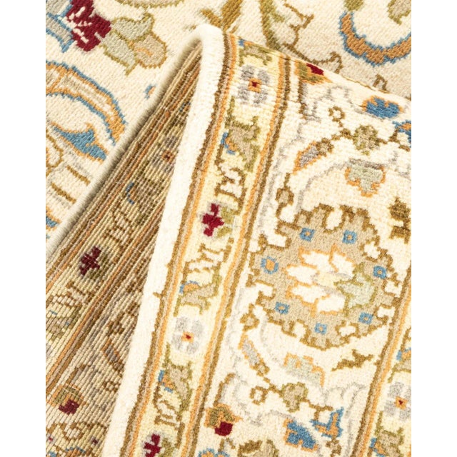Mogul, One-of-a-Kind Hand-Knotted Area Rug in Ivory, 4' 1" x 6' 5" For Sale In New York - Image 6 of 8