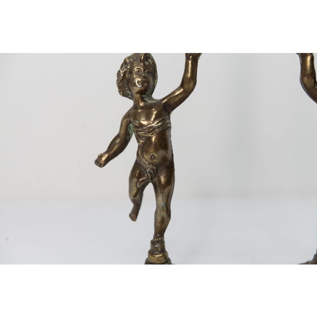 Cherub Candlesticks by FC, 1890s, Set of 2 For Sale - Image 6 of 18