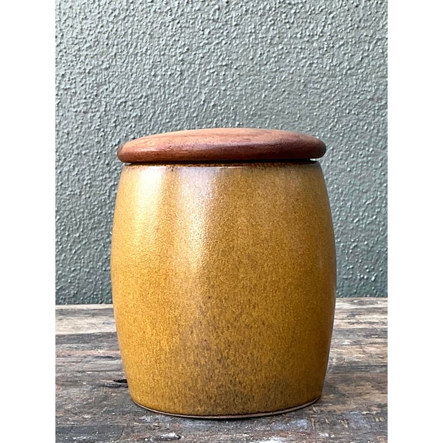Mid-Century Modern Vintage Dunhill Lidded Ceramic Tobacco Jar For Sale - Image 3 of 12