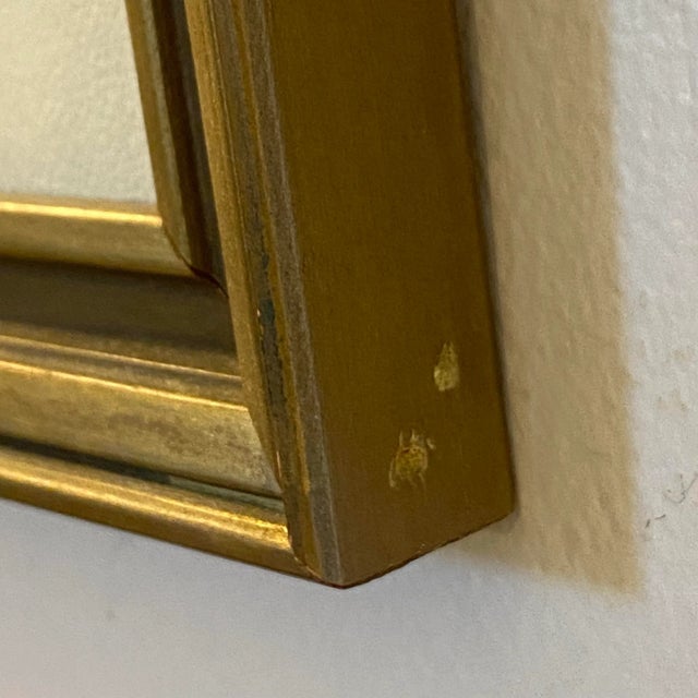 Wood Vintage Mid-Century Landscape Watercolor Lake Scene Framed Wall Art Signed W Dixon For Sale - Image 7 of 12