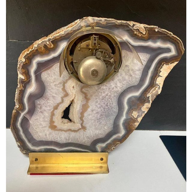 Pendulum Encrusted in Agate Stone For Sale - Image 4 of 13