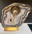 Pendulum Encrusted in Agate Stone For Sale - Image 4 of 13