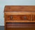 Vintage Burr Yew Wood Open Dwarf Library Bookcase with Two Drawers For Sale - Image 10 of 13