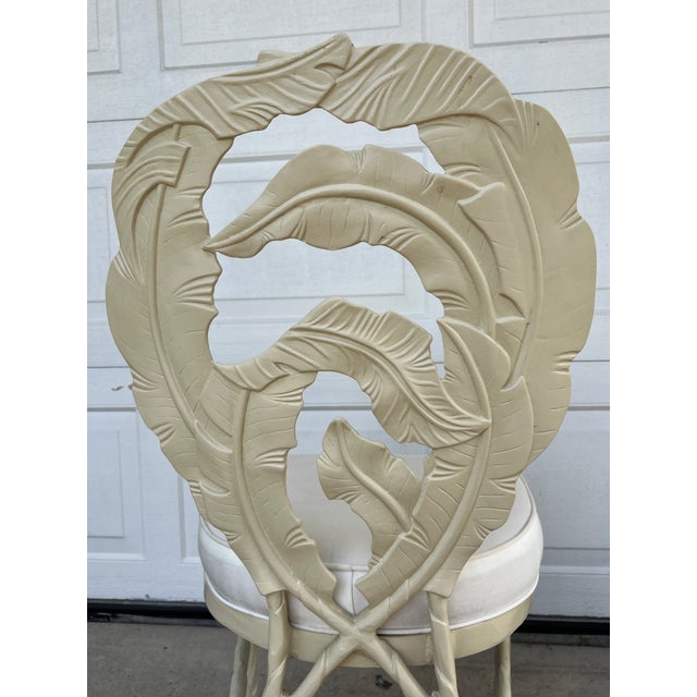 Set of 3 Chairs 1960s Hollywood Regency Era Aluminum Cast Dining Chairs For Sale - Image 14 of 18