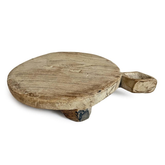 Farmhouse Old Antique Wood Chaklota Plate For Sale - Image 3 of 6