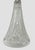 Mid 20th Century Cut Crystal Wine or Liquor 11 1/2 Decanter With Silver Metal Collar Diamond and Fan Cut Pattern For Sale - Image 9 of 12
