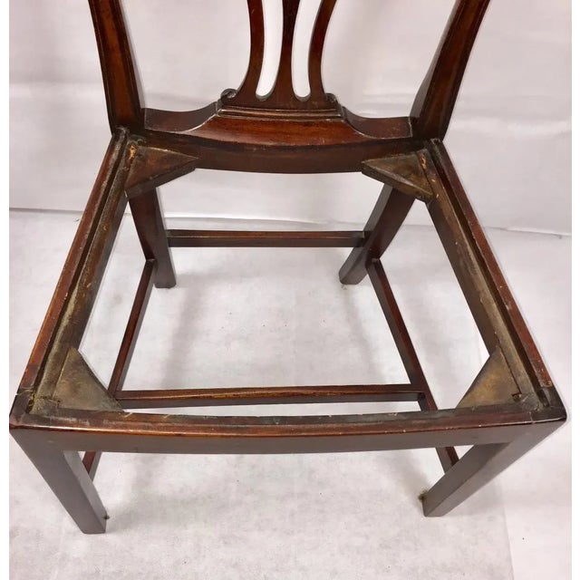 19th Century Hepplewhite Round Back Desk Chair Mahogany For Sale In Seattle - Image 6 of 7
