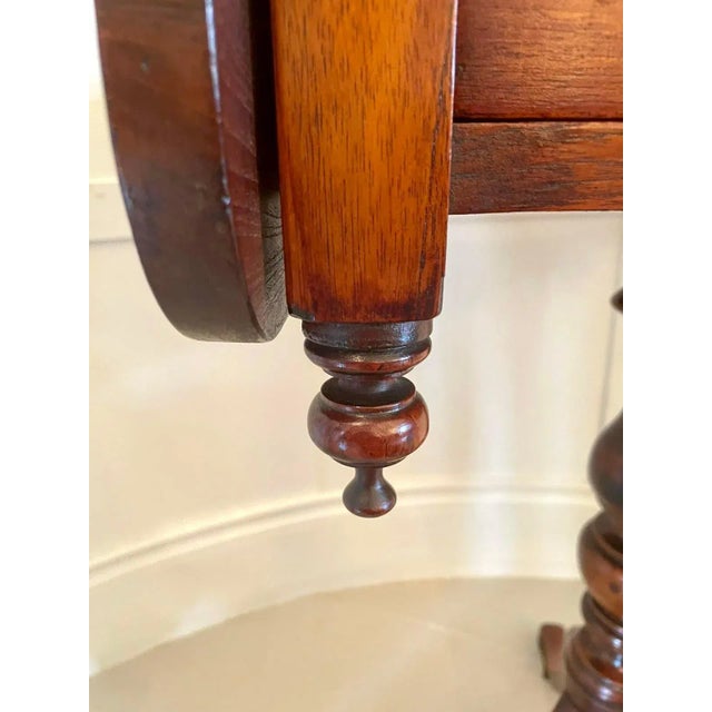 Brown Antique Victorian Elm Freestanding Centre Table For Sale - Image 8 of 13