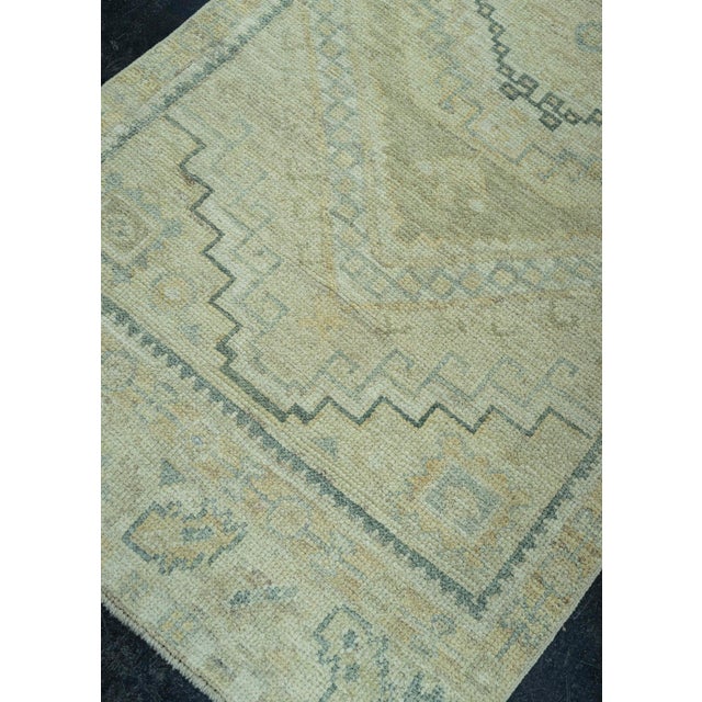 Tan Turkish Oushak Rug 2'10" x 10'5" #19270 For Sale - Image 8 of 8