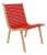 o432 Lounge Chair with Red Lacquered Spheres by Jean-Frédéric Fesseler For Sale