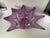 Purple Vintage Large Vintage Lavorazione Arte Murano Purple Pink Glass 8 Point Starfish Bowl For Sale - Image 8 of 12