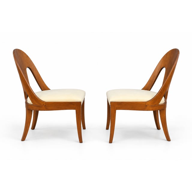 Vintage Spoonback Chairs - A Pair For Sale - Image 4 of 4