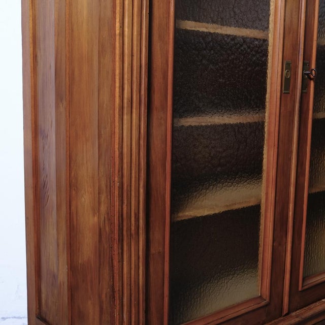 Antique Two-Door Wooden Display Bookcase, Italy, 1890s For Sale - Image 6 of 16