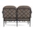Brown Jordan Brown Jordan Calcutta Loveseat, Textured Pewter frame with Fusion Taupe fabric For Sale - Image 4 of 11