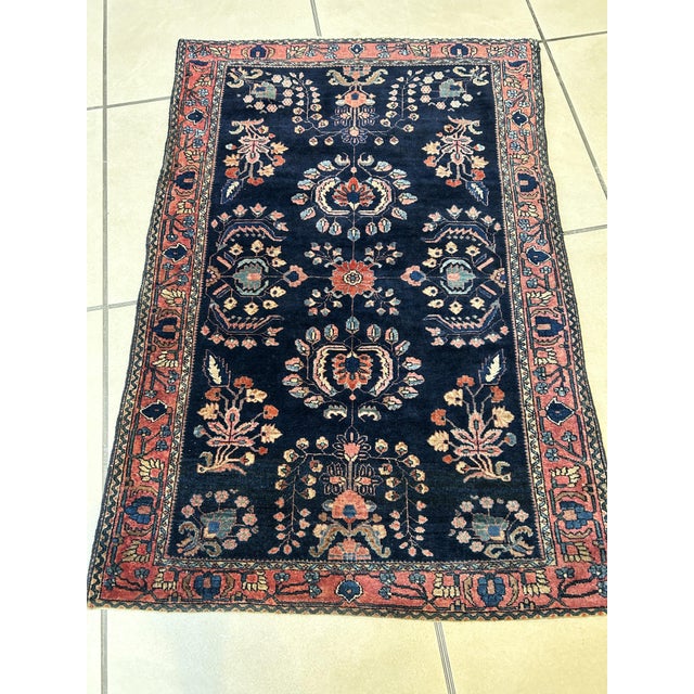 Persian Antique Sarouk Mohajeran, 3'4" X 5' For Sale - Image 3 of 7