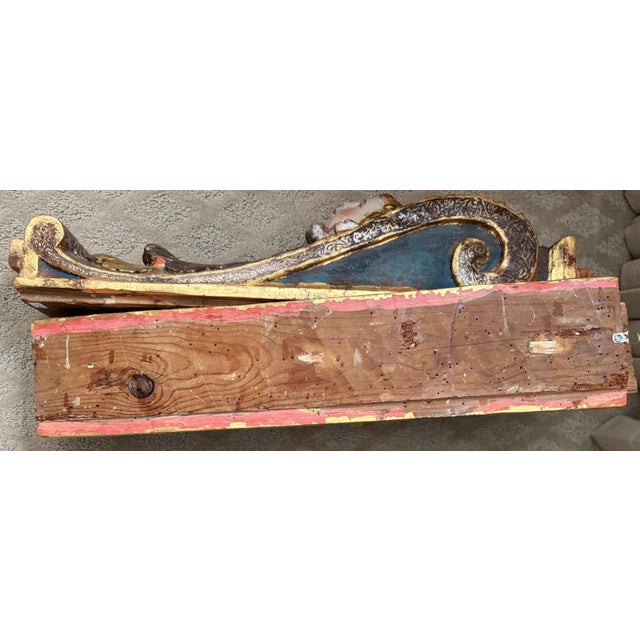 Exceptional Pair of Carved Giltwood Pilasters, 18th Century For Sale In Los Angeles - Image 6 of 12